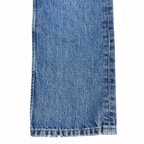 RE/DONE 70s Low Rise Straight 100% Cotton Jeans in Blue Mere Size 30 - Picture 6 of 11
